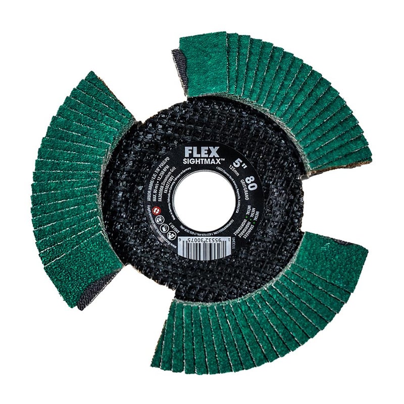 FLEX 5-inch 80 Grit SightMAX Flap Disc, Type 29 - FA302008 - Image 1